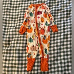 Little Sleepies Pumpkin Convertible Footie